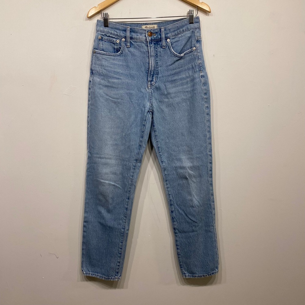 Madewell The Perfect Vintage Straight Jean Light Wash Denim 27